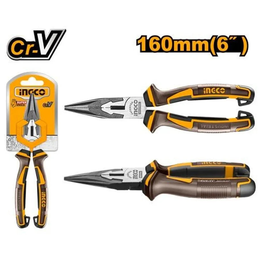 Long Nose Plier 6" CR-V - INGCO
